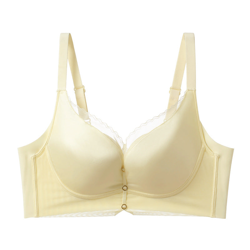 Adjustable Bra for Small Breasts – Gathered Front & Side-Breast Support for Natural Lift
