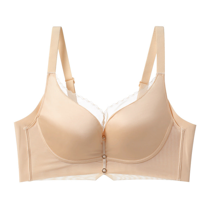 Adjustable Bra for Small Breasts – Gathered Front & Side-Breast Support for Natural Lift