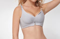 Women's Adjustable Push-Up Bra – Thin Top, Thick Bottom, Latex-Cotton Blend for Lift & Comfort