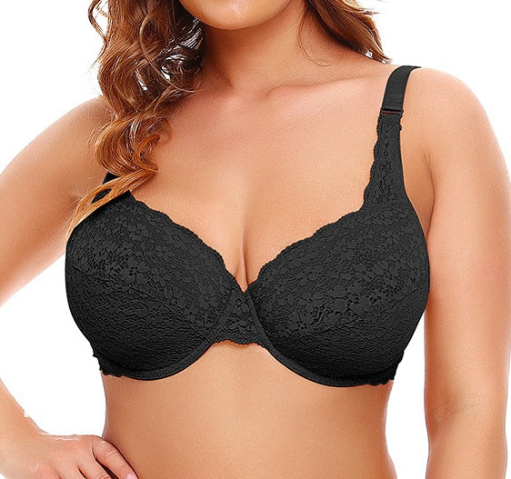 Women's Lace Jacquard Ultra-Thin Bra