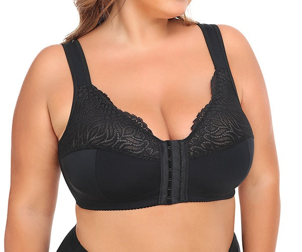 Plus Size Adjustable Long Sports Bra – Vest-Style Back, High Support Workout Top