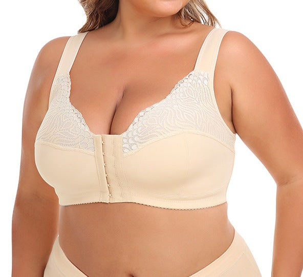 Plus Size Adjustable Long Sports Bra – Vest-Style Back, High Support Workout Top