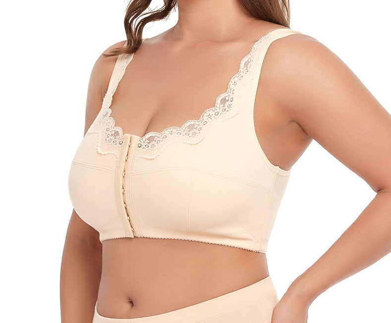 Plus Size Wireless Lace Bra – Ultra-Thin Large Cup Comfort Lingerie