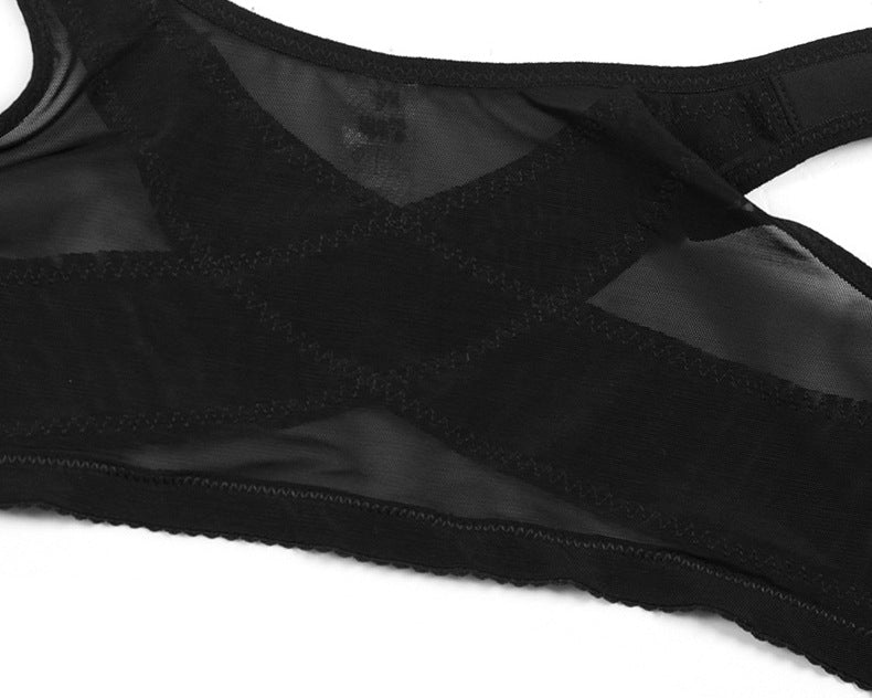 Plus Size Wireless Lace Bra – Ultra-Thin Large Cup Comfort Lingerie
