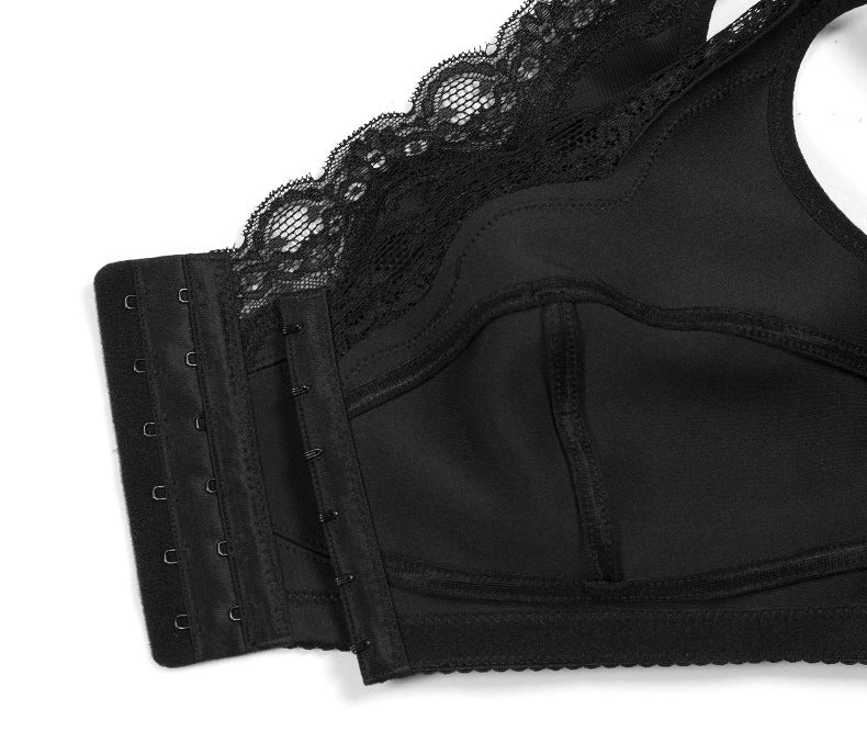 Plus Size Wireless Lace Bra – Ultra-Thin Large Cup Comfort Lingerie