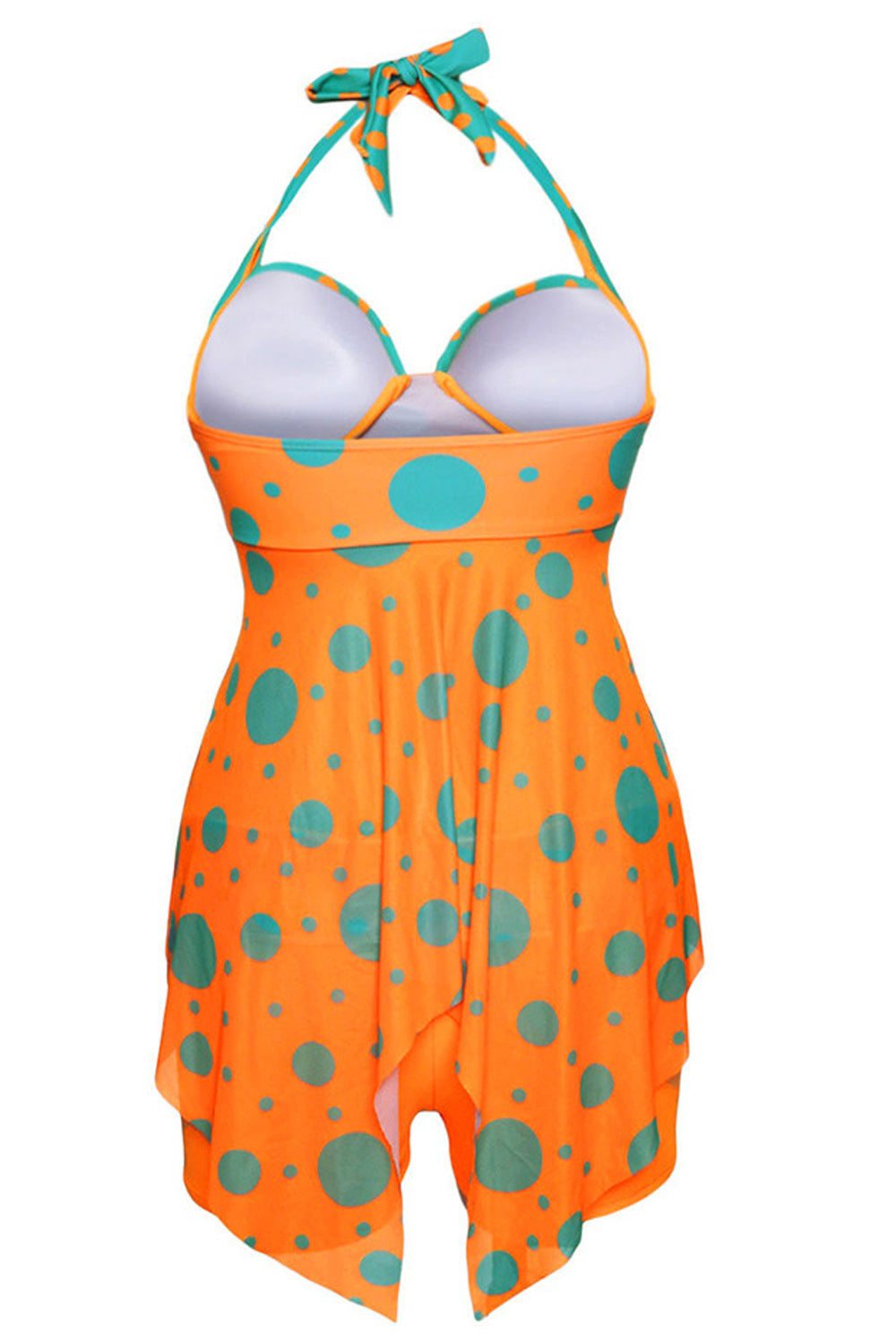 Women Summer Thin Polka Dotted Halter Neck Pretty Cool Swimwear