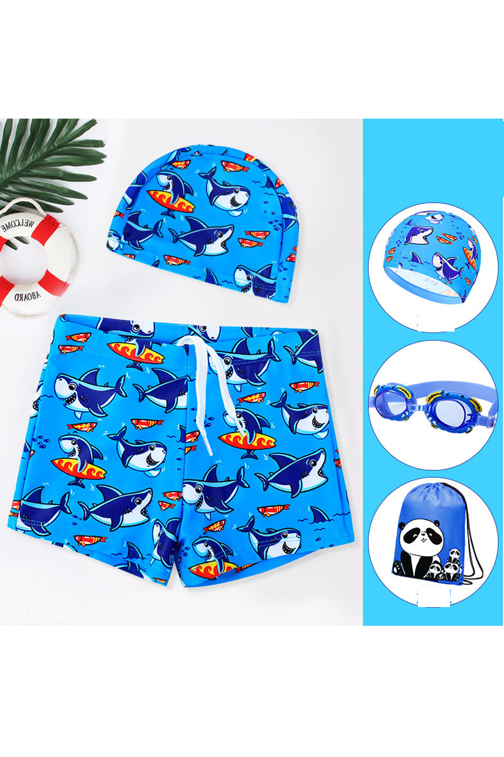 Baby Toddler Boys Elasticated Cartoon Printed Cute Summer Swimwear Short