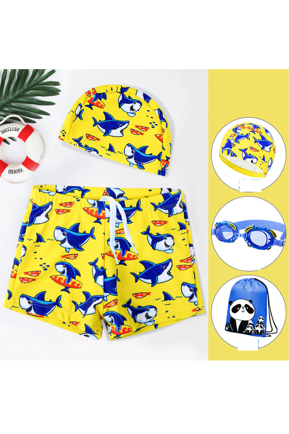 Baby Toddler Boys Elasticated Cartoon Printed Cute Summer Swimwear Short
