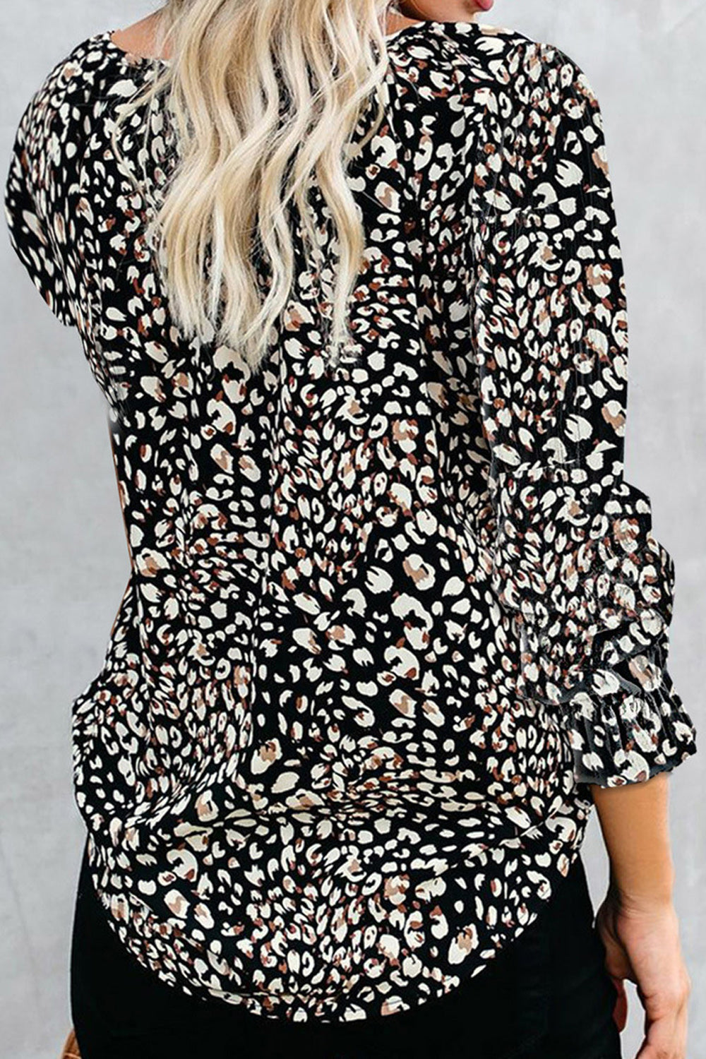 Women Tremendous V-Neck Long Sleeve Flower Printed Casual Loose Thin Awesome Breathable Shirt