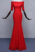 Women Breathable Slim Fit Solid Colored Off-Shoulder Beautiful Dress