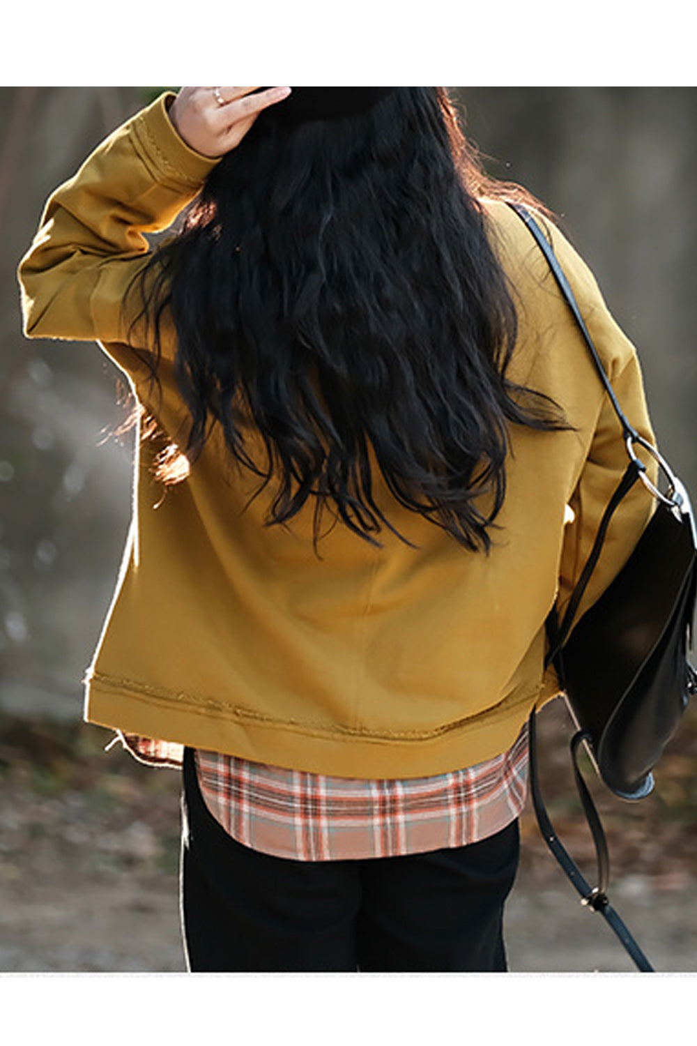 Women Amazing Solid Colored Ribbed Cuff Round Neck Loose Styled Winter Casual Sweatshirt