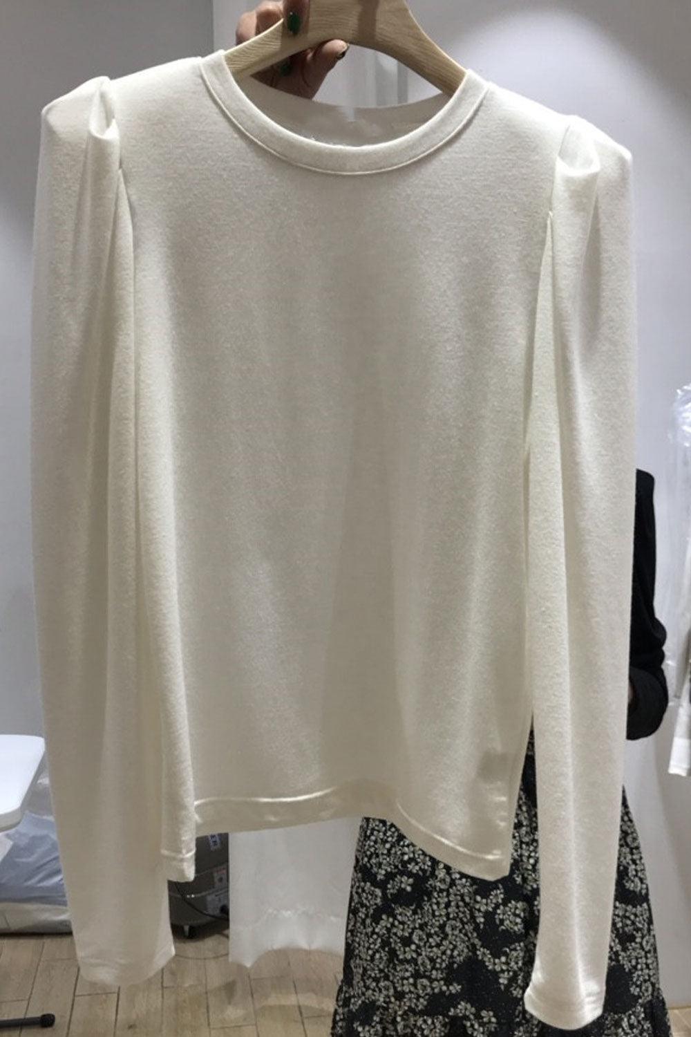 Women Elegant Solid Colored Long Sleeve Round Neck Summer Pullover Casual Sweatshirt