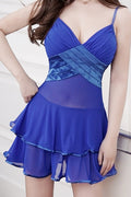 Women Strap Neck Adjustable Sexy Mesh Swimwear