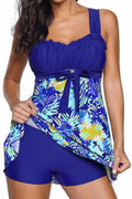 Women Above Knee Relax Fit Easy V-Neck Fabulous Printed Pattern Sleeveless Skirt Swimwear
