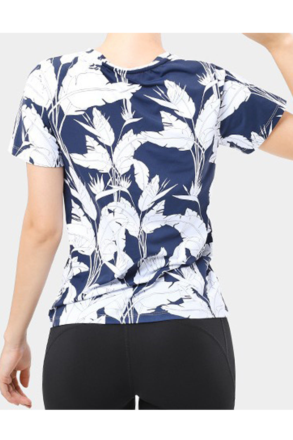 Women Elegent Printed Pattern V-Neck Thin Short Sleeve Summer Pullover Relaxed Fit Blouse