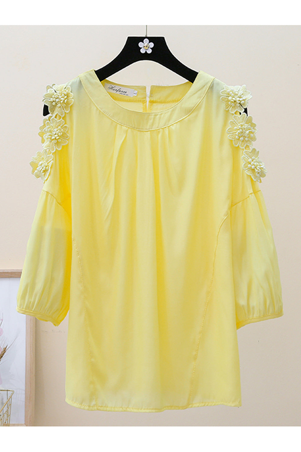 Women Easy Round Neck Elegant Solid Colored Summer Sleeveless Chiffon Shirt