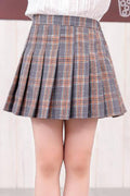 Kids Girls Plaid Pattern Comfortable Casual Skirt