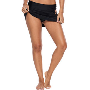 Women One Piece Multi Strap Swim Skirt