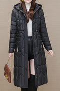Women Long Slim Cotton Padded Warm Casual Jacket