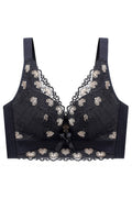 Women Plus Floral Embroider Design Push up Bra