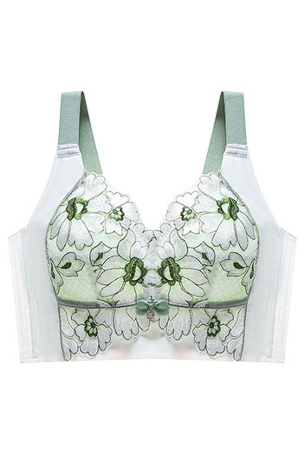 Women Plus Cup Thickness Ice Silk Formed Side Ratio Comfortable Underwear Bra