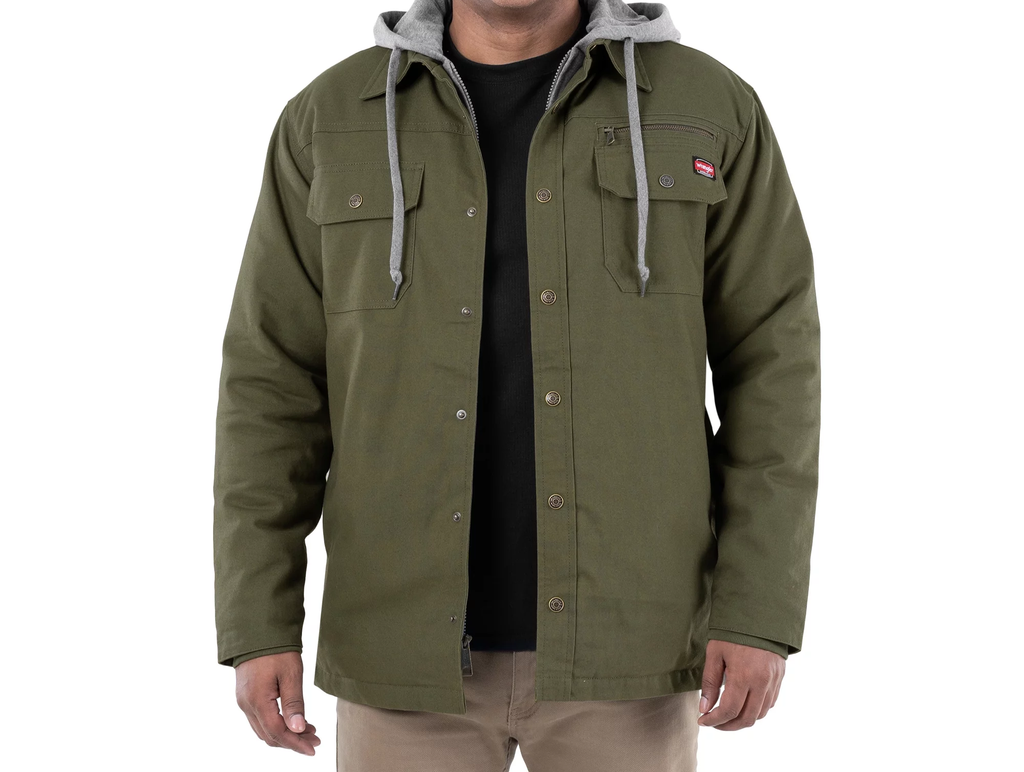 Men Beautiful Zipper Closure Solid Color Hoodie