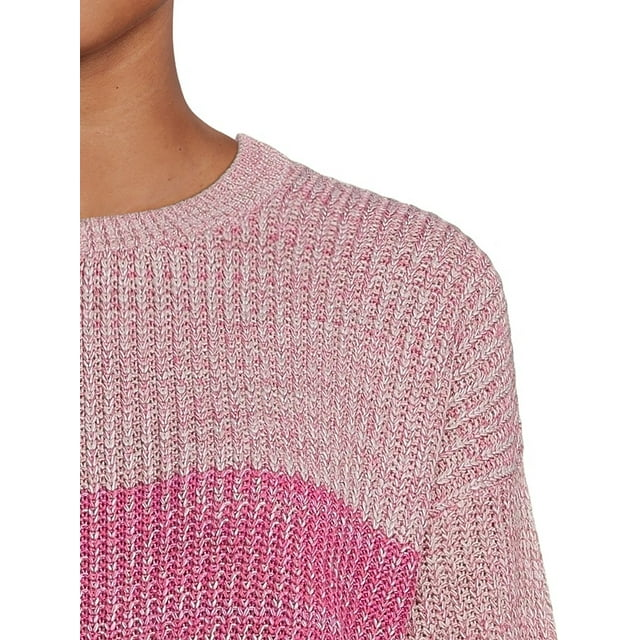 Women's Light Weight Ombre Stripe Pullover Sweater