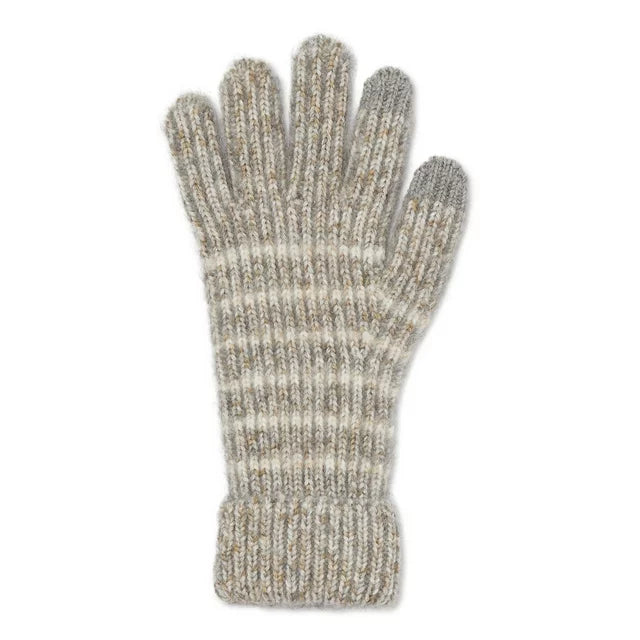 Women's Stripe Knit Gloves