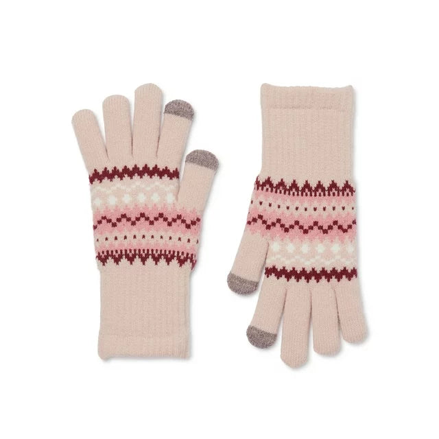 Women's Fair Isle Knit Gloves