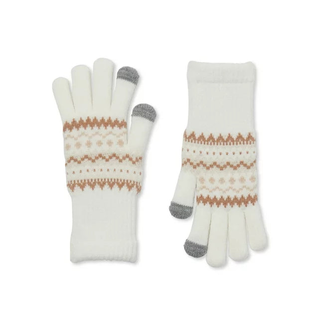Women's Fair Isle Knit Gloves