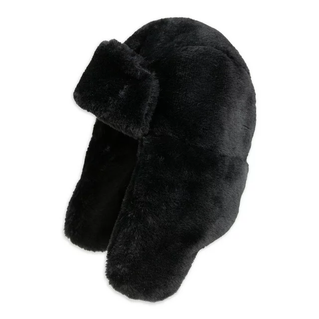 Womens Trapper Style Hat Neutral Color One Size