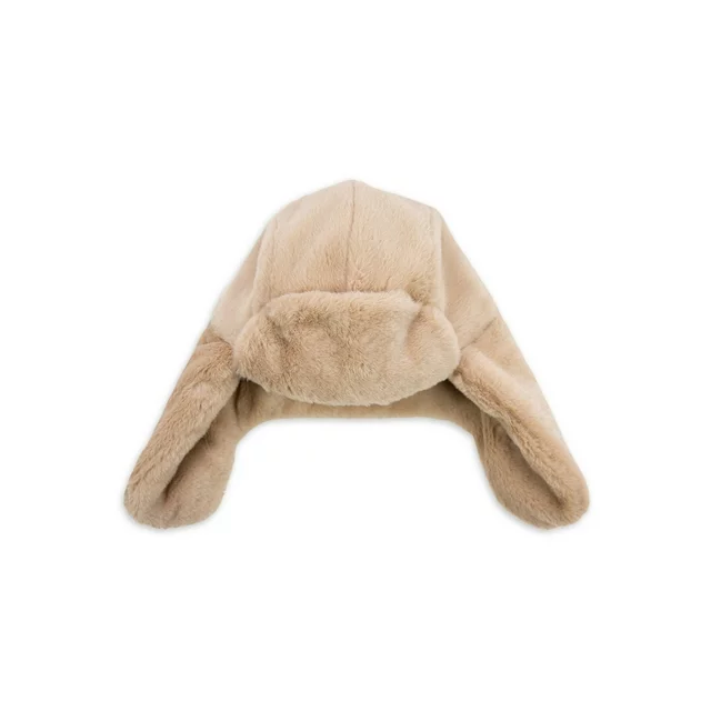 Womens Trapper Style Hat Neutral Color One Size