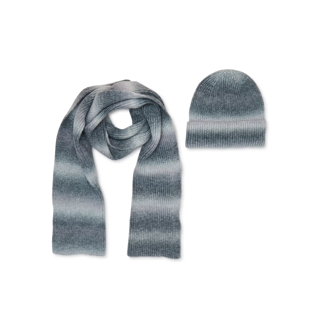 Women's Ombre Hat and Scarf Set, 2-Piece