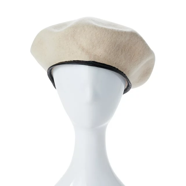 Women’s Leather Trim Beret