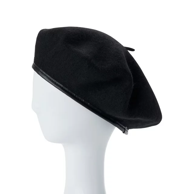 Women’s Leather Trim Beret
