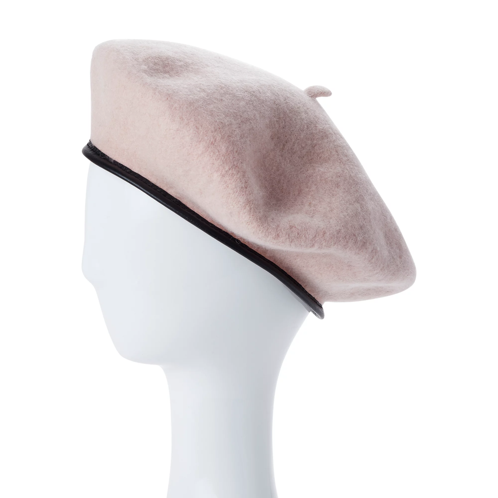 Women’s Leather Trim Beret