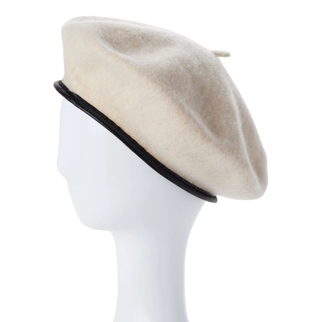 Women’s Leather Trim Beret