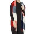 Womens Fashion Scarves Warm Winter Fringed Blanket Plaid Long Wrap Shawls Scarfs