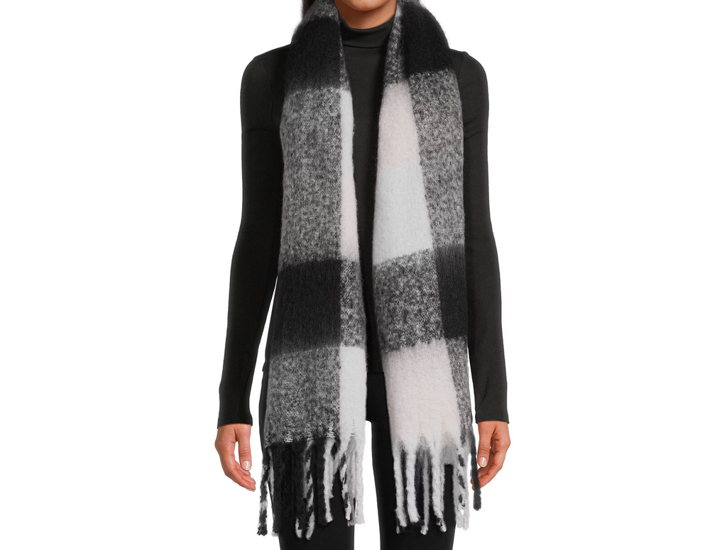Women’s Brushed Plaid Scarf