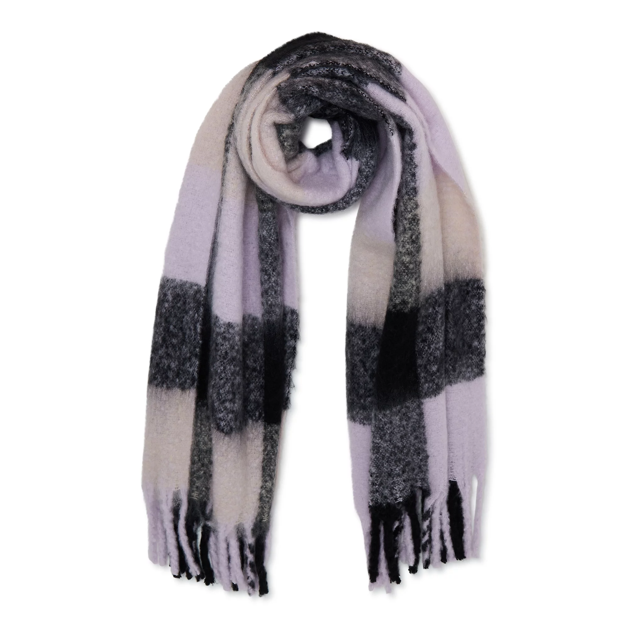 Women’s Brushed Plaid Scarf