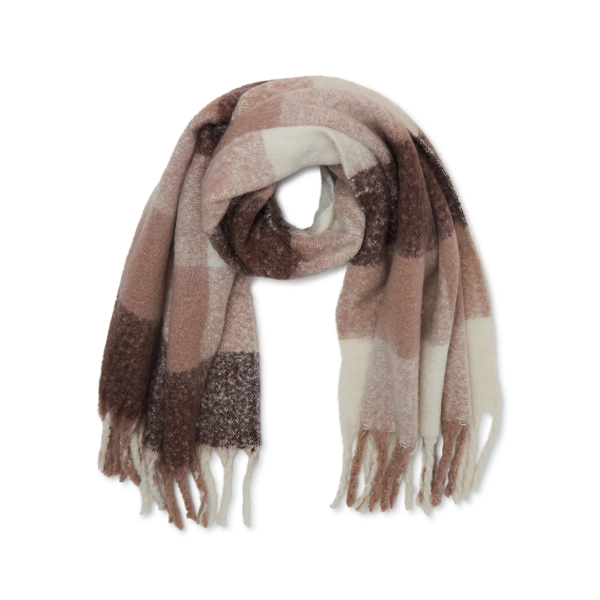 Women’s Brushed Plaid Scarf