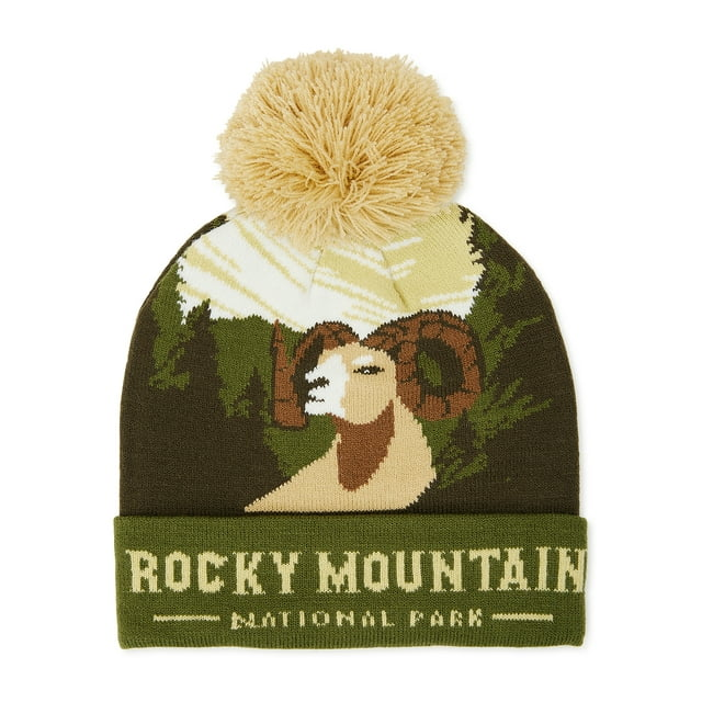 Women's National Parks Beanie Hat with Pom Pom