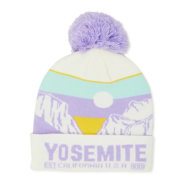 Women's National Parks Beanie Hat with Pom Pom