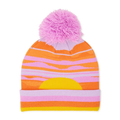 Women's Landscape Beanie Hat with Pom Pom