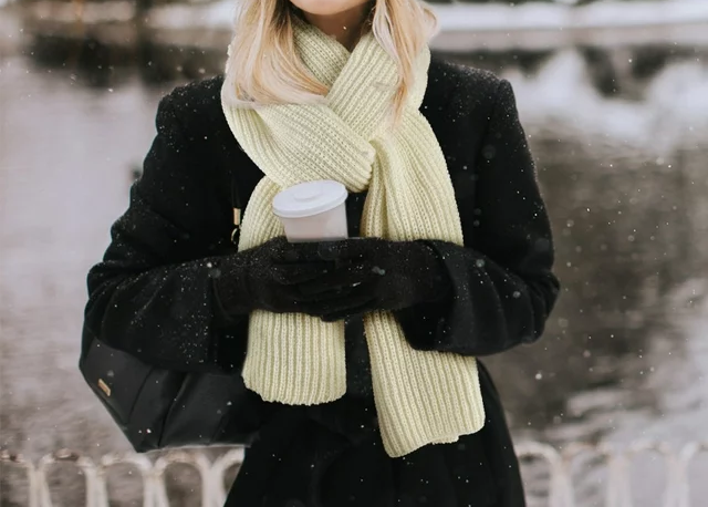 Women Thick Soft Knit Scarves and Shawl
