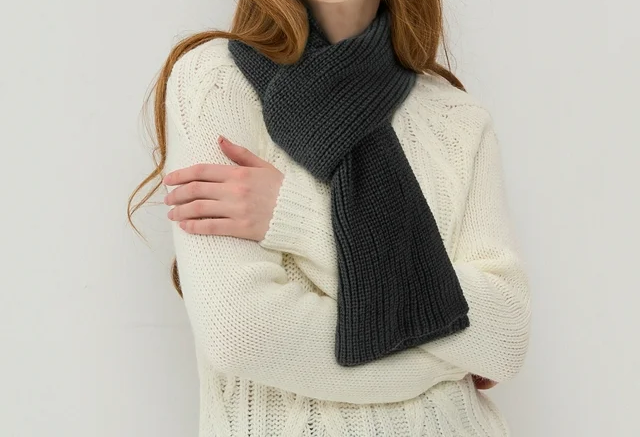 Women Thick Soft Knit Scarves and Shawl