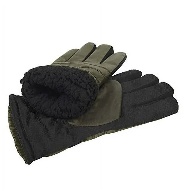 1 Pair of Adult One Size Insulated Waterproof Windproof Cold Winter Weather Gloves for Snow