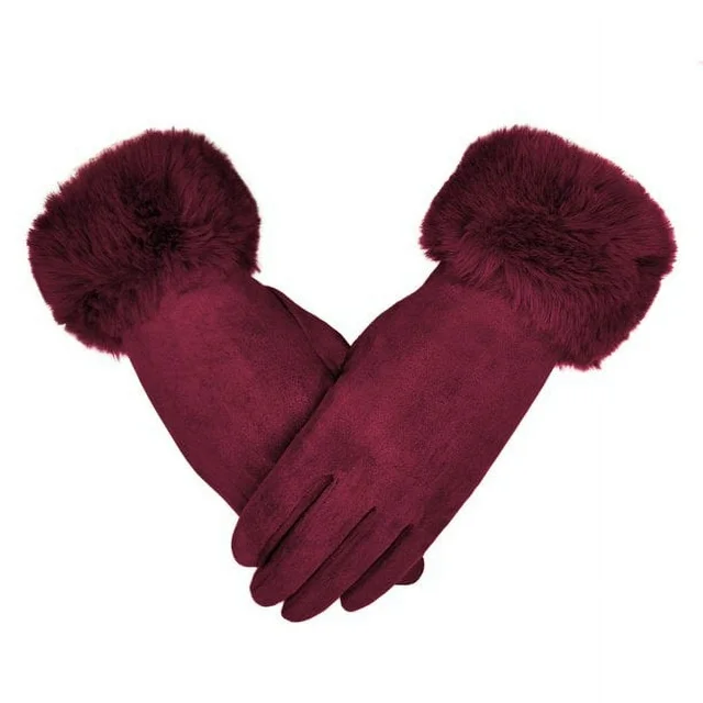 Women winter Gloves Touchscreen Warm Plain Gloves