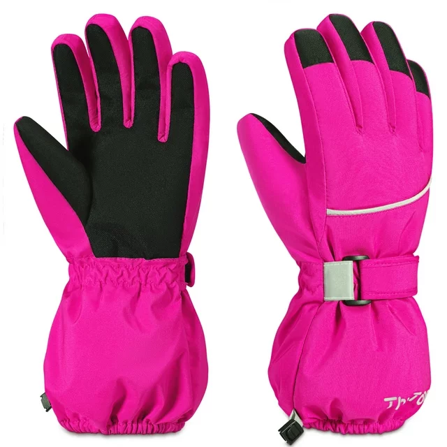 Kids Warm Gloves Winter Waterproof Snow Gloves for Ourdoor Sports Toddler Bulky Ski Gloves