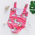 Baby Girls Pretty & Cute Cloud Printed One Piece Swimsuit